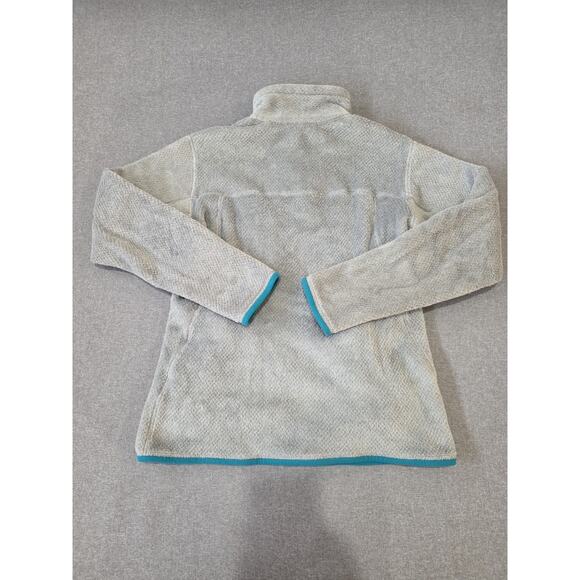 Patagonia Jacket Womens M Gray Blue Polartec Re-Tool Snap T Fleece Pullover - Picture 8 of 8